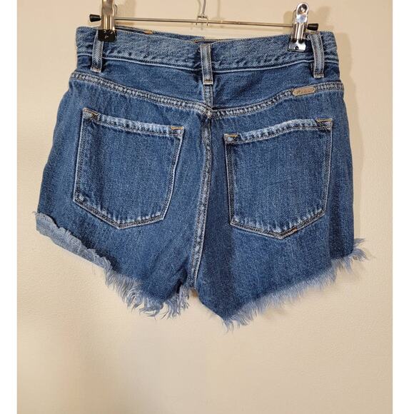 Kancan Signature Women's Ultra High-Rise Shorts Distressed Blue Denim Small - Picture 2 of 5